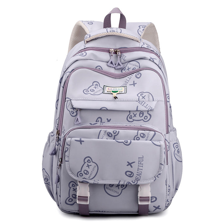 Cute Graphic Print School Backpack