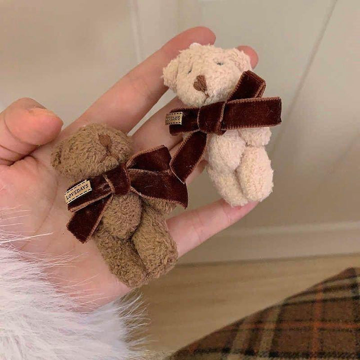 Cute Plush Bear Keychain Bowlift