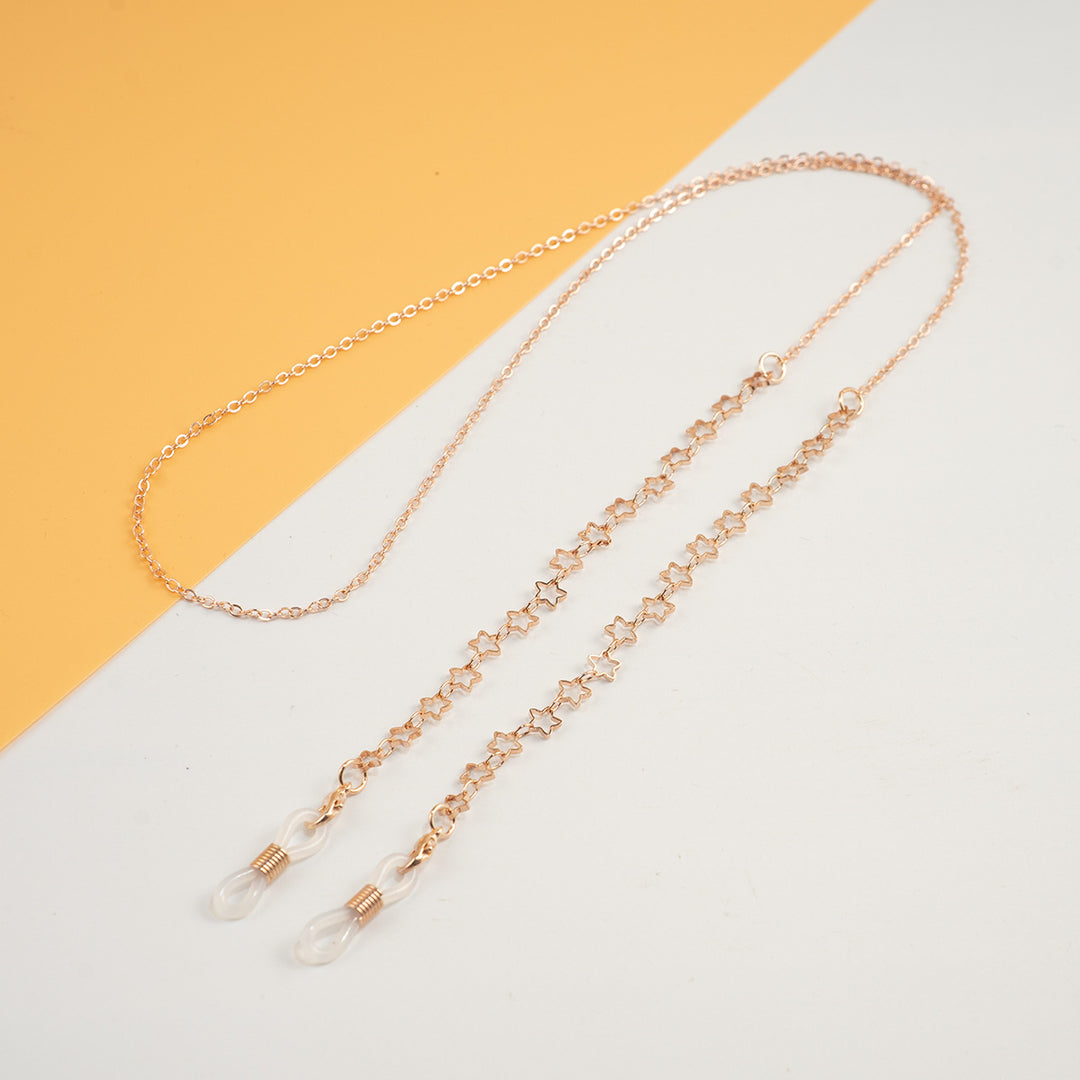 Star-Patterned Eyewear Chain Bowlift
