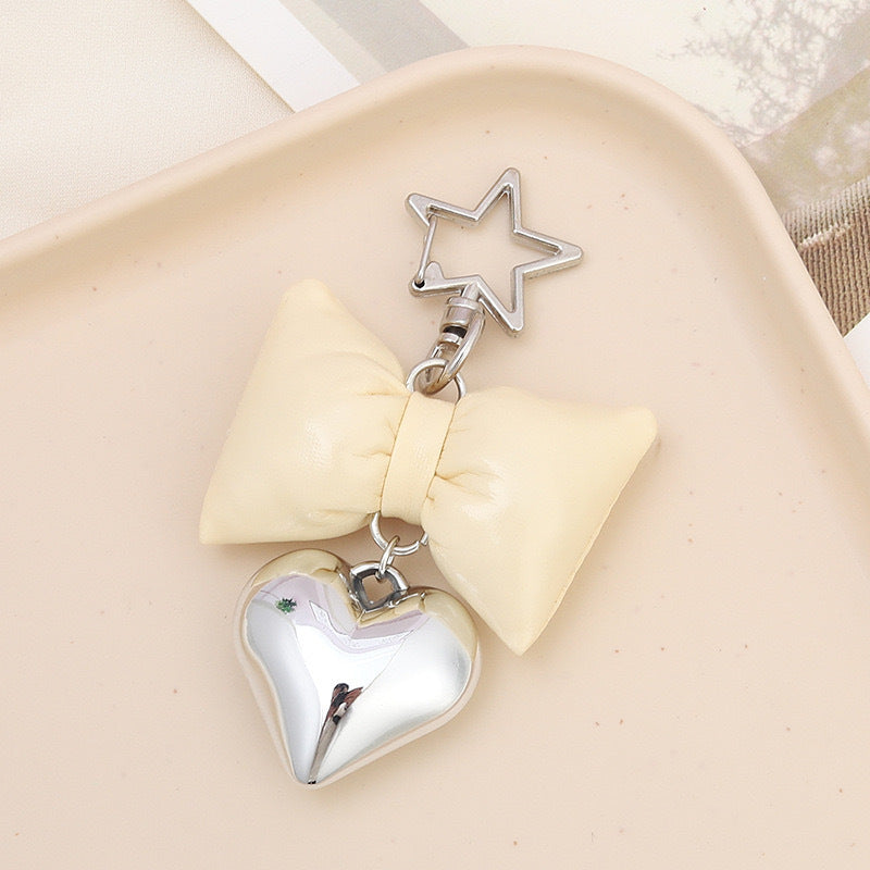 Cute Bow and Heart Keychain Bowlift