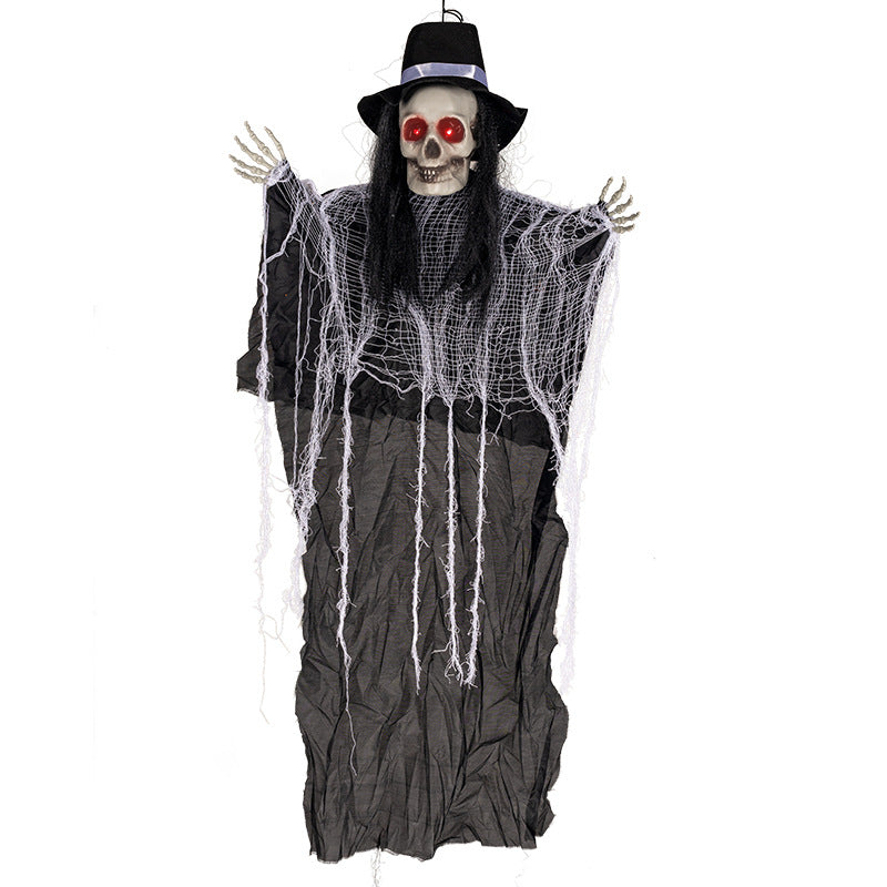 Animated Witch Skeleton Decoration Bowlift