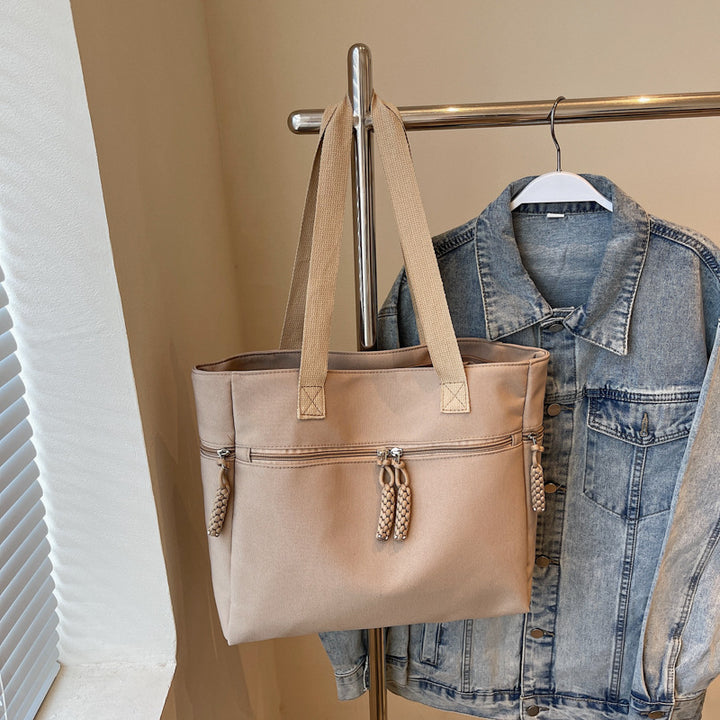 Versatile Zippered Canvas Tote Bag Bowlift