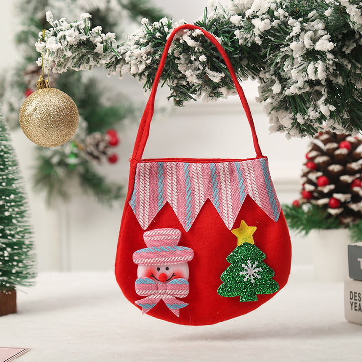 Cute Christmas gnome with gift sack Bowlift