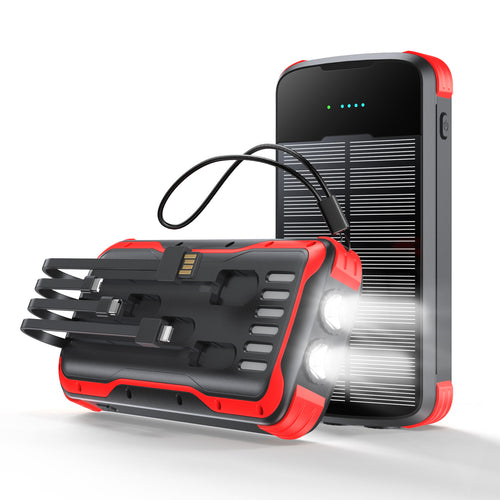 Multifunctional Solar Power Bank with LED Flashlight Bowlift