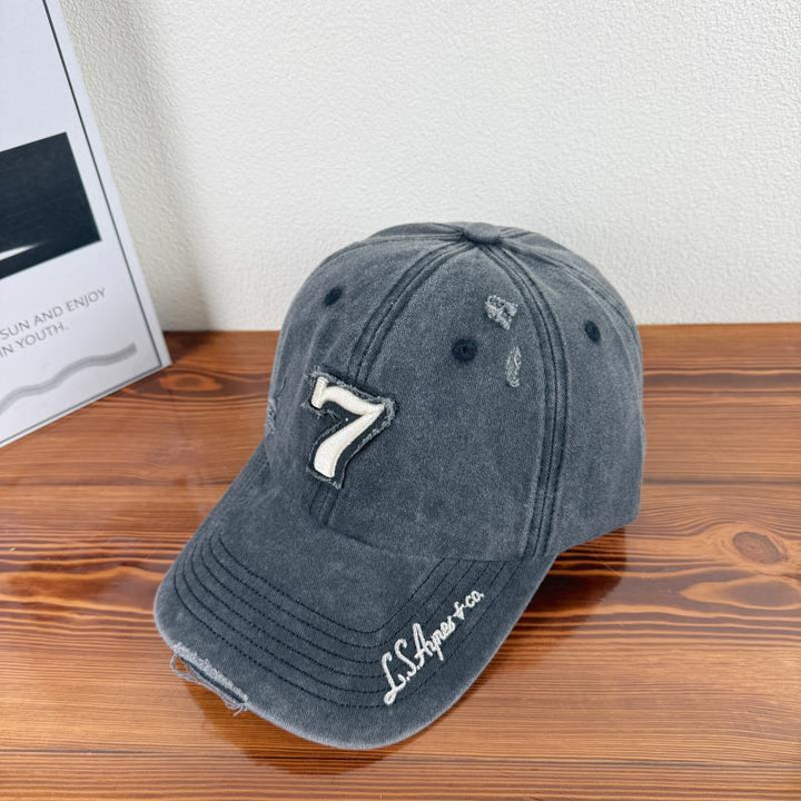 Men's Distressed Vintage Baseball Cap Bowlift