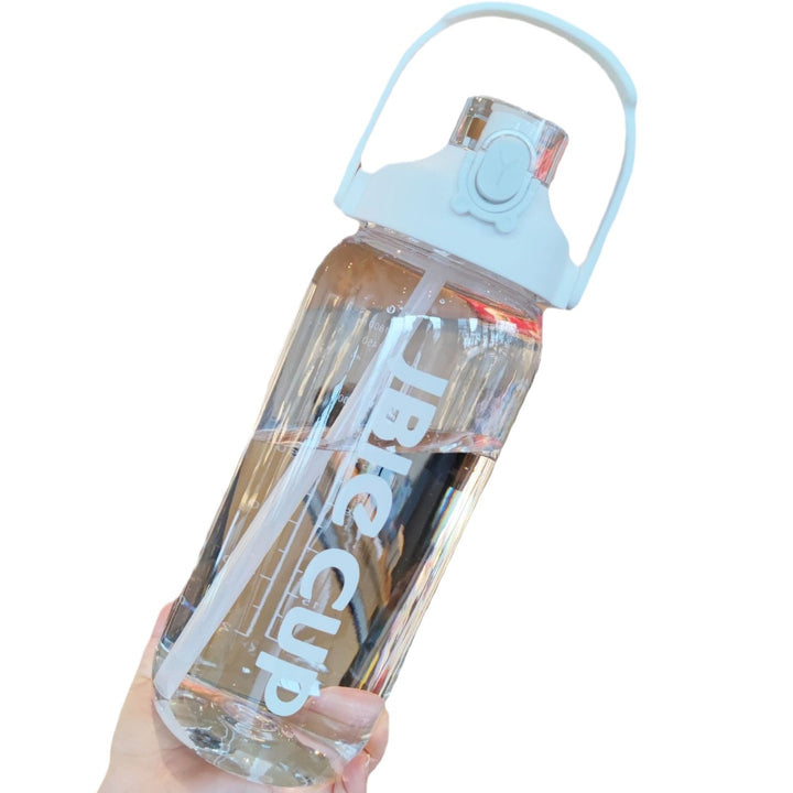 Women's large water bottle with leak-proof lid and straw Bowlift