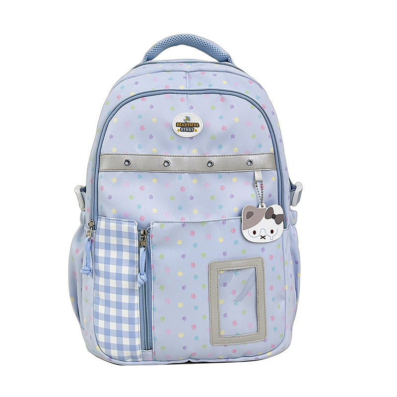 Floral Patterned Multi-Pocket Backpack Bowlift