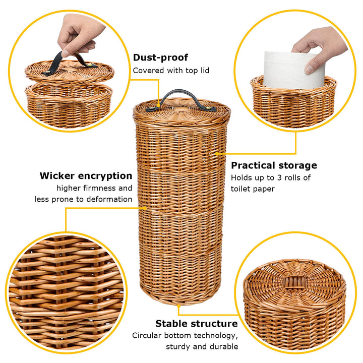Decorative Woven Tissue Holder Bowlift