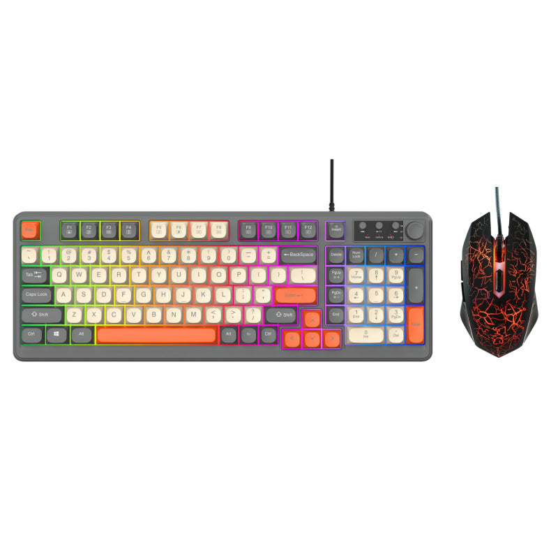 Wired RGB Gaming Keyboard and Precision Gaming Mouse Bowlift