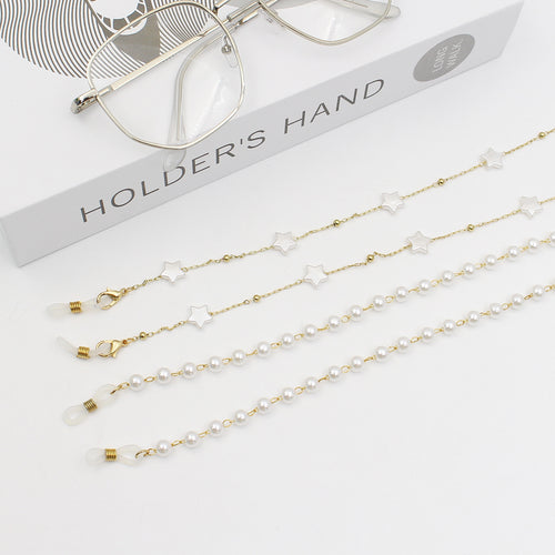 Star-Embellished Eyewear Chain Bowlift