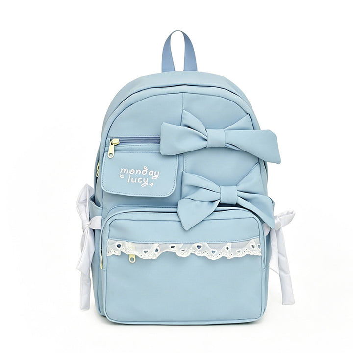 Cute Bow-Detail Backpack Bowlift