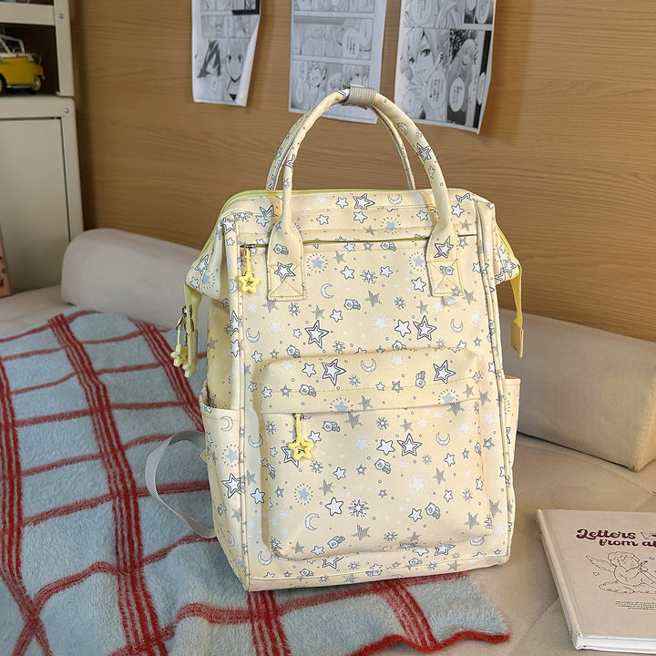 Stylish Star-Patterned Backpack Bowlift