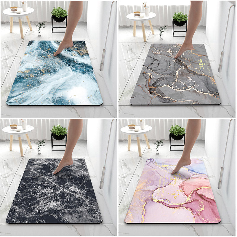 Soft Touch Marble Bath Mat Bowlift