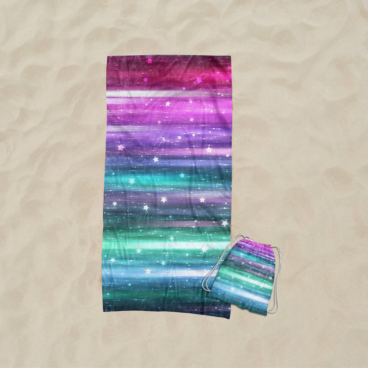 Beach towel with elaborate wave design Bowlift