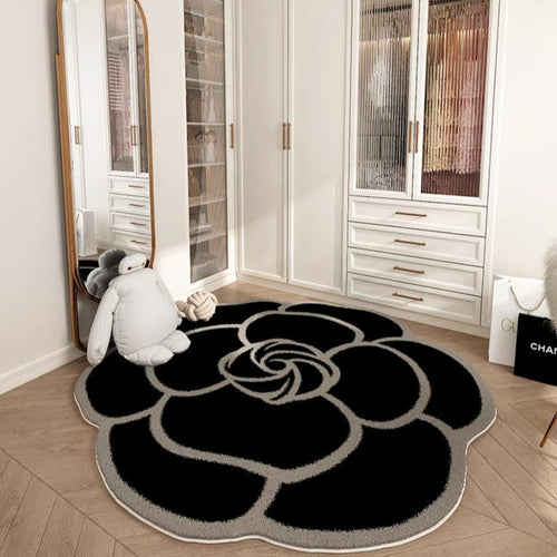Floral Shaped Area Rug Bowlift