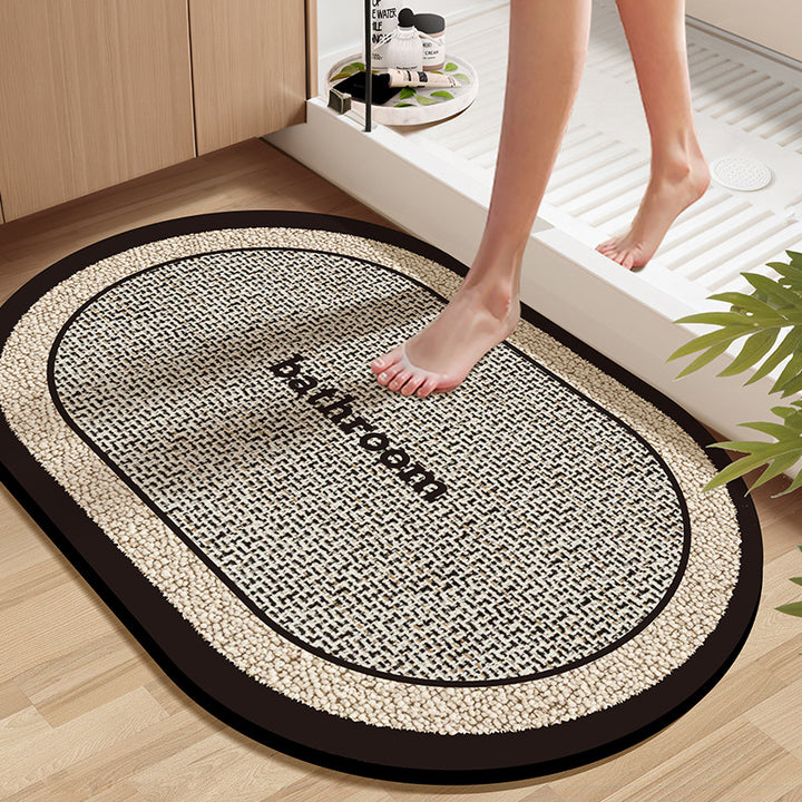 Soft Textured Bathroom Rug Bowlift