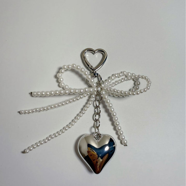 Decorative Heart Charm Keychain Bowlift
