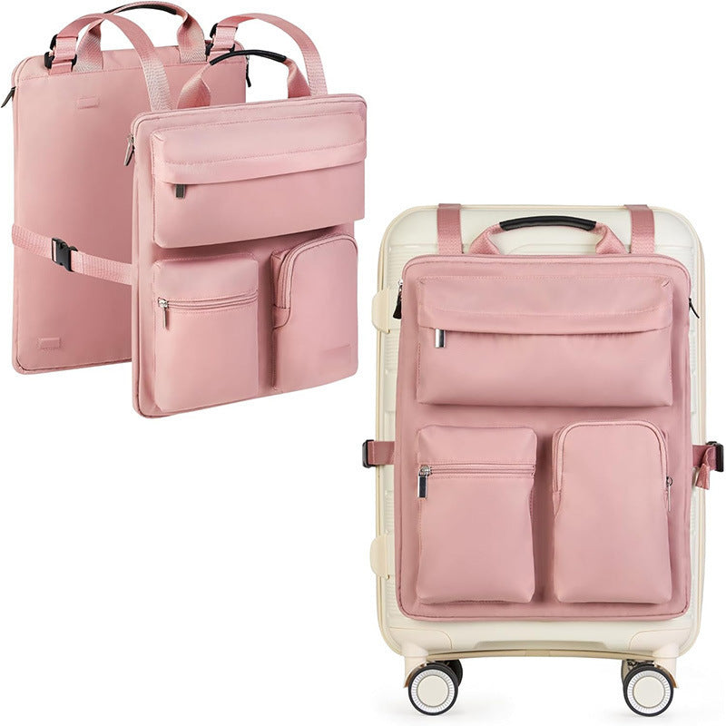 Multifunctional Laptop Carrying Bag with Extendable Luggage Fixing System Bowlift