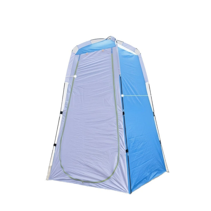 Portable pop-up privacy shower changing tent with zippered door Bowlift