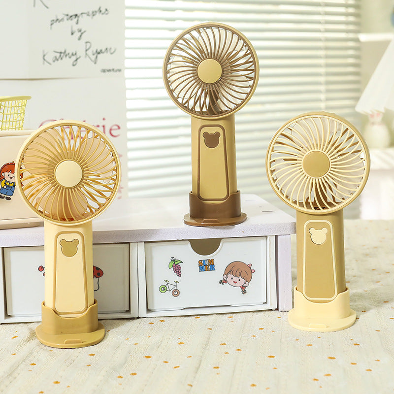 Women's Portable USB Mini Hand Fan with Flexible Tilt Mechanism Bowlift