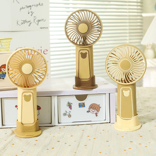 Women's Portable USB Mini Hand Fan with Flexible Tilt Mechanism Bowlift