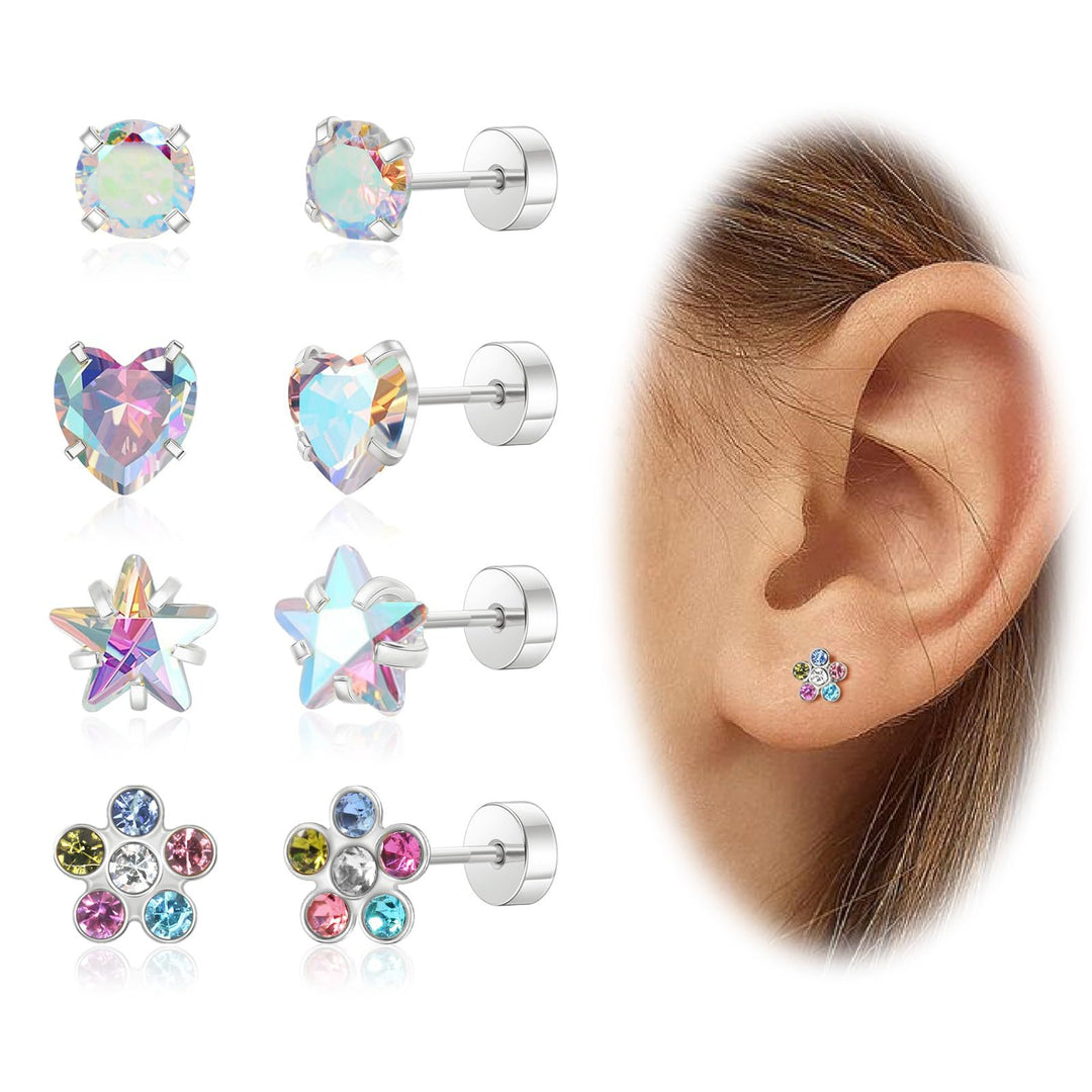 Gemstone Stud Earring Set Bowlift