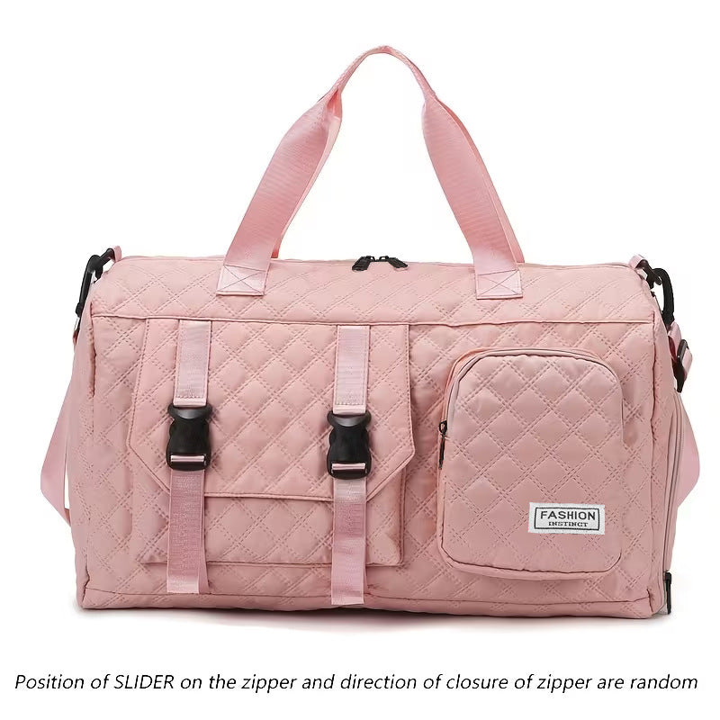Versatile Quilted Travel Duffel Bag Bowlift