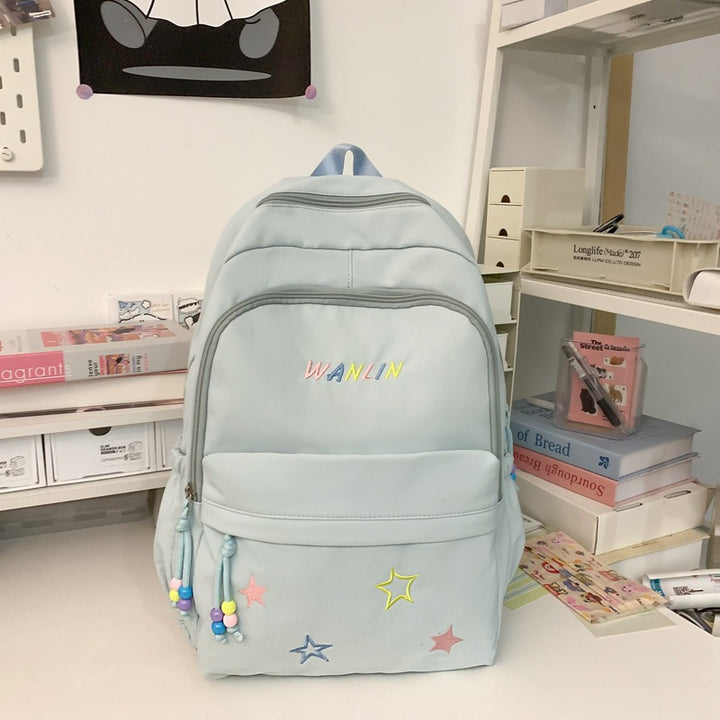 Playful Star-Embellished Backpack Bowlift