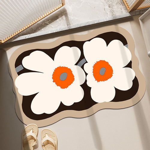 Floral-Designed Comfort Mat Bowlift