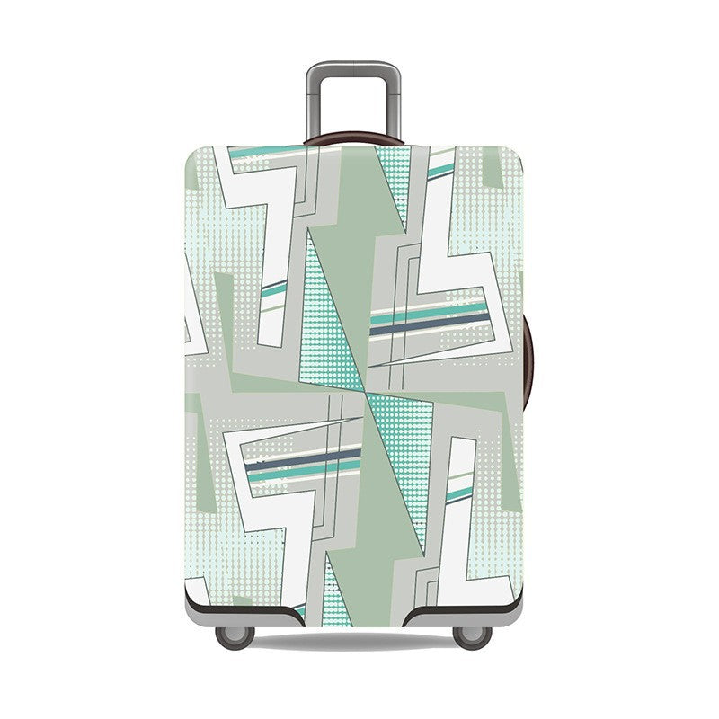 Women's Hard Shell Suitcase with Modern Geometric Design Bowlift
