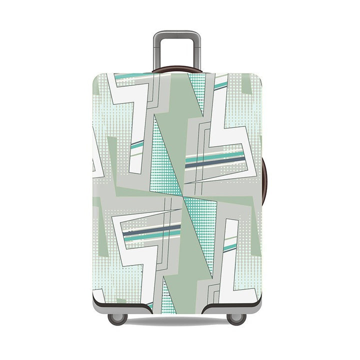 Women's Hard Shell Suitcase with Modern Geometric Design Bowlift