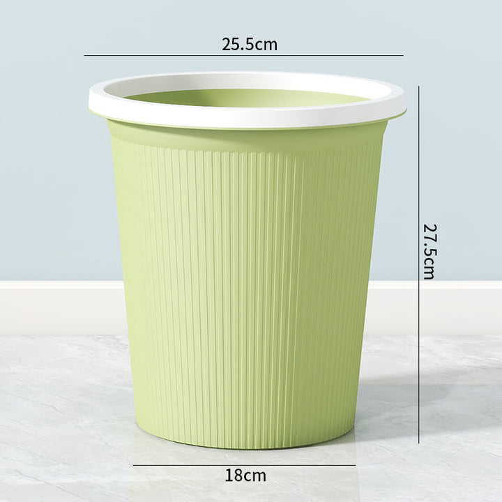 Ladies elegant and practical waste bin with ribbed surface Bowlift