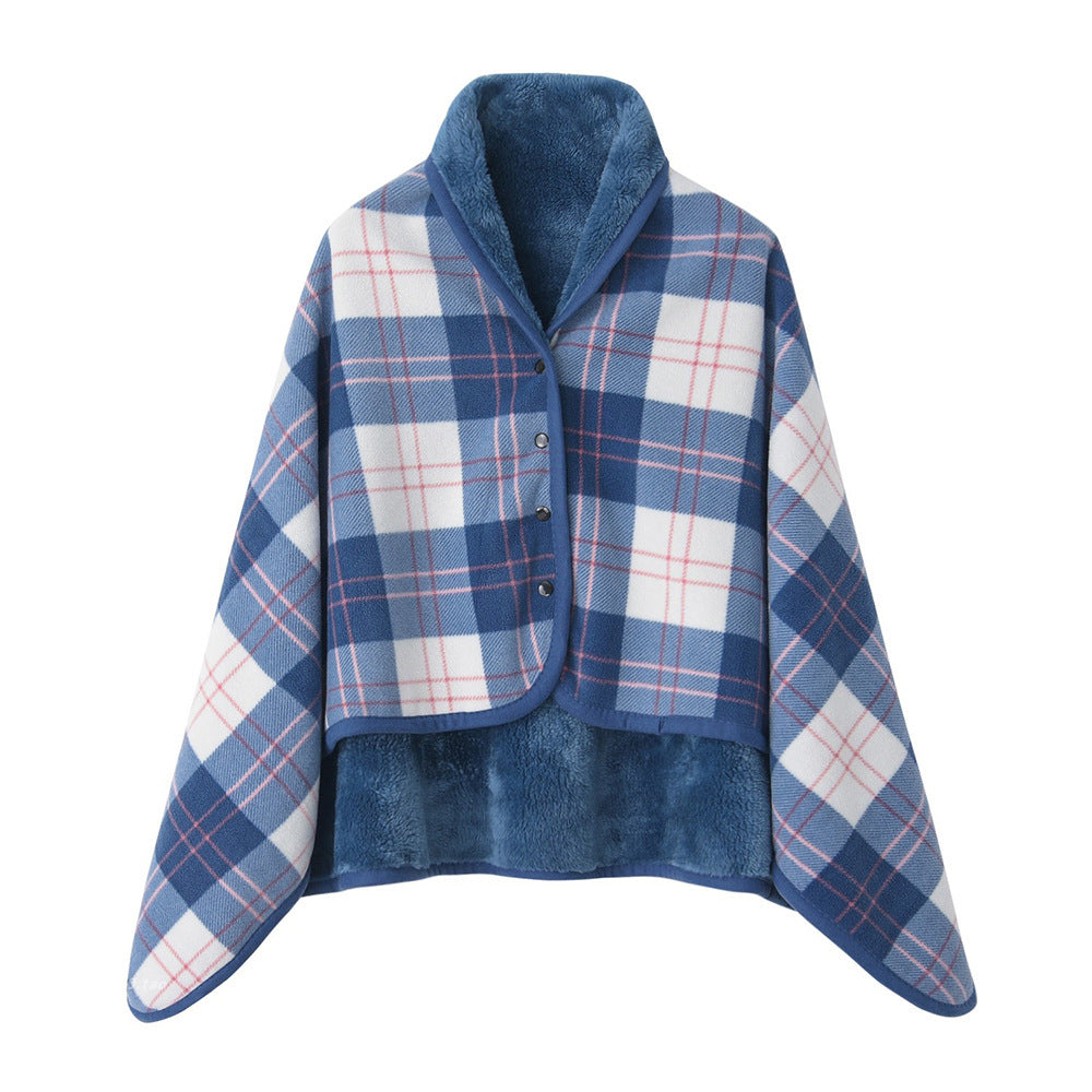 Women's stylish throw blanket with button closure Bowlift