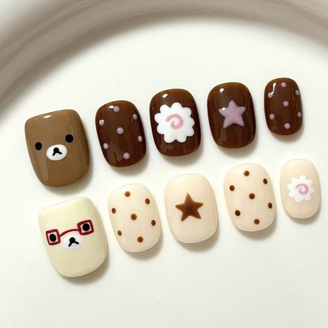 Creative Cartoon-Theme Press-On Nail Set