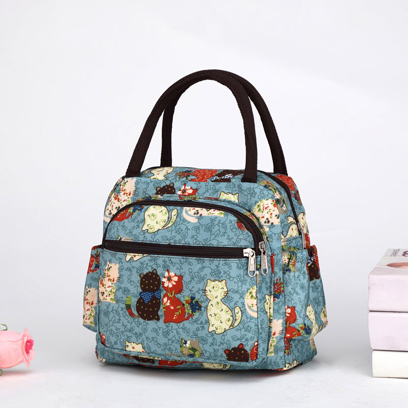 Cute Cat Print Handbag Bowlift