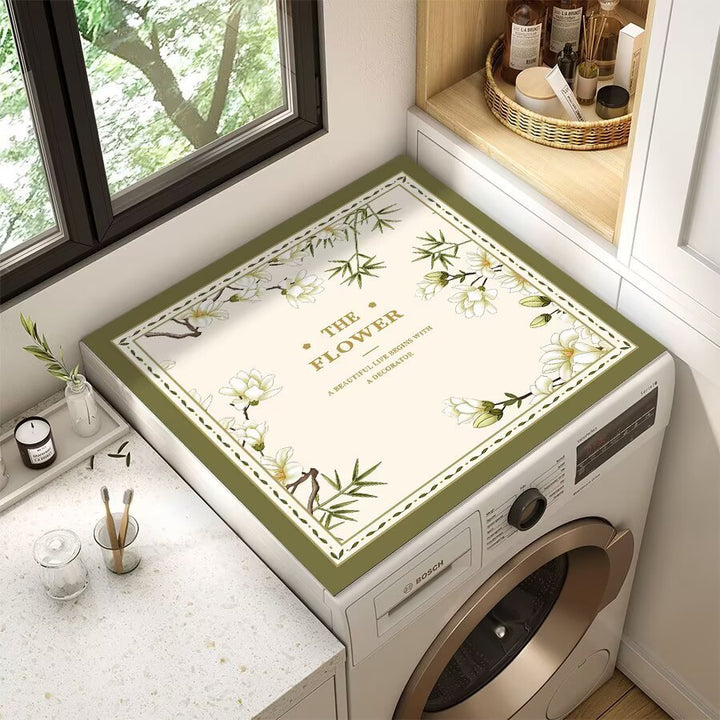 Decorative Floral Laundry Counter Mat Bowlift