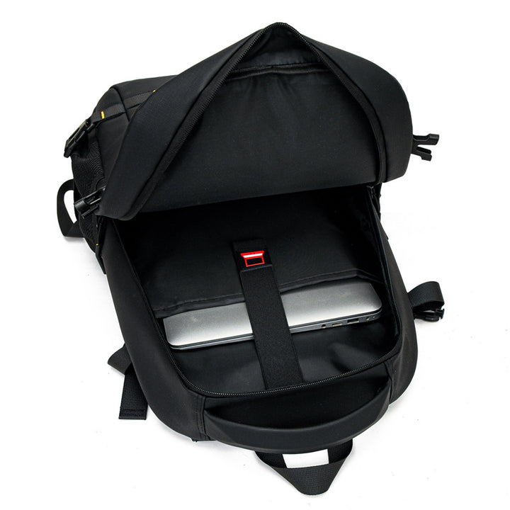 Modern backpack with multidimensional compartments and breathable back Bowlift