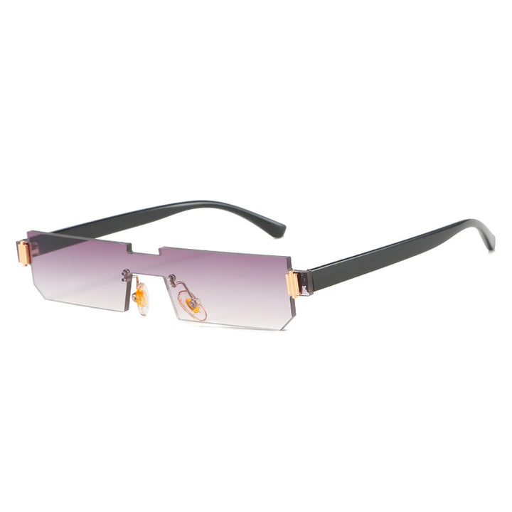 Women's fashionable geometric sunglasses with fine frame Bowlift