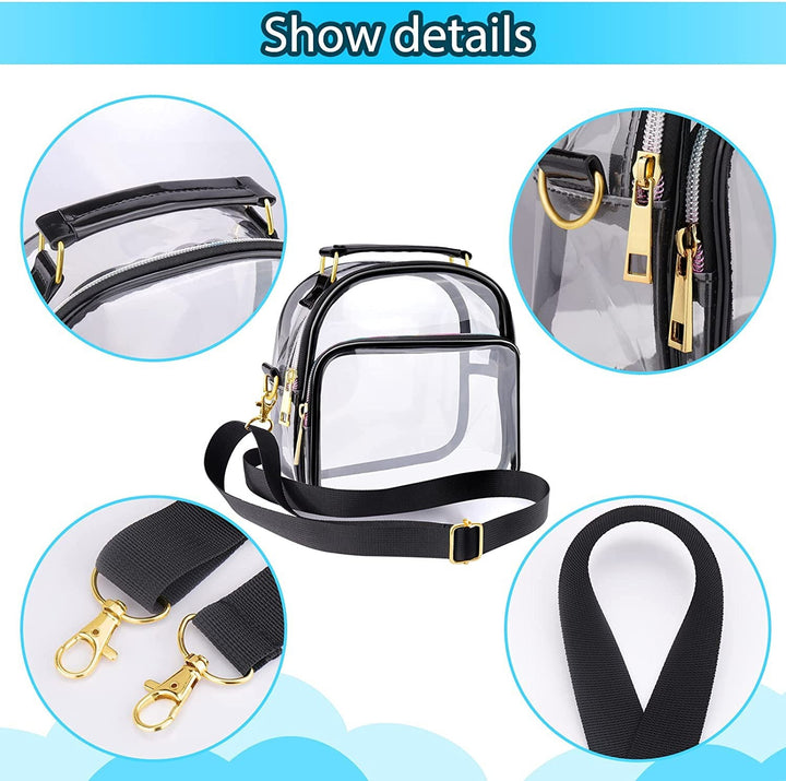 Transparent shoulder bag with removable shoulder strap Bowlift