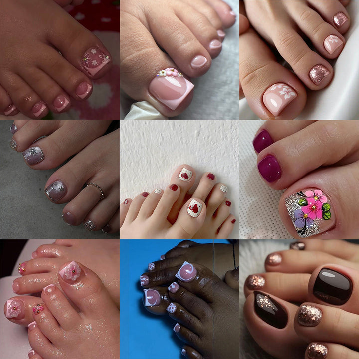 Artificial nails for elegant foot care Bowlift