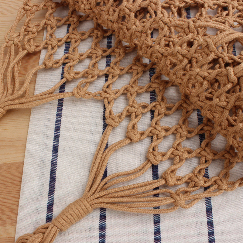 Handmade mesh tote bag with inner pouch Bowlift
