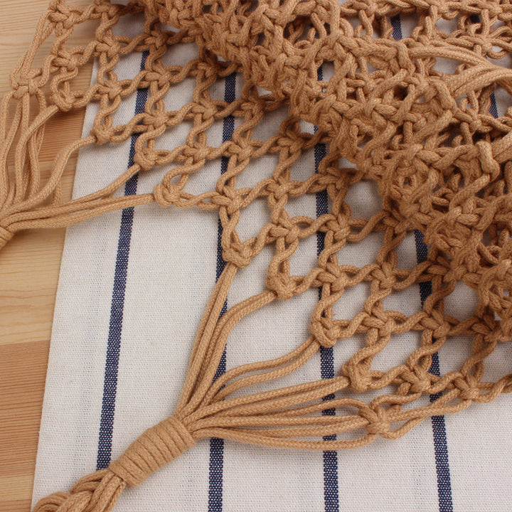 Handmade mesh tote bag with inner pouch Bowlift