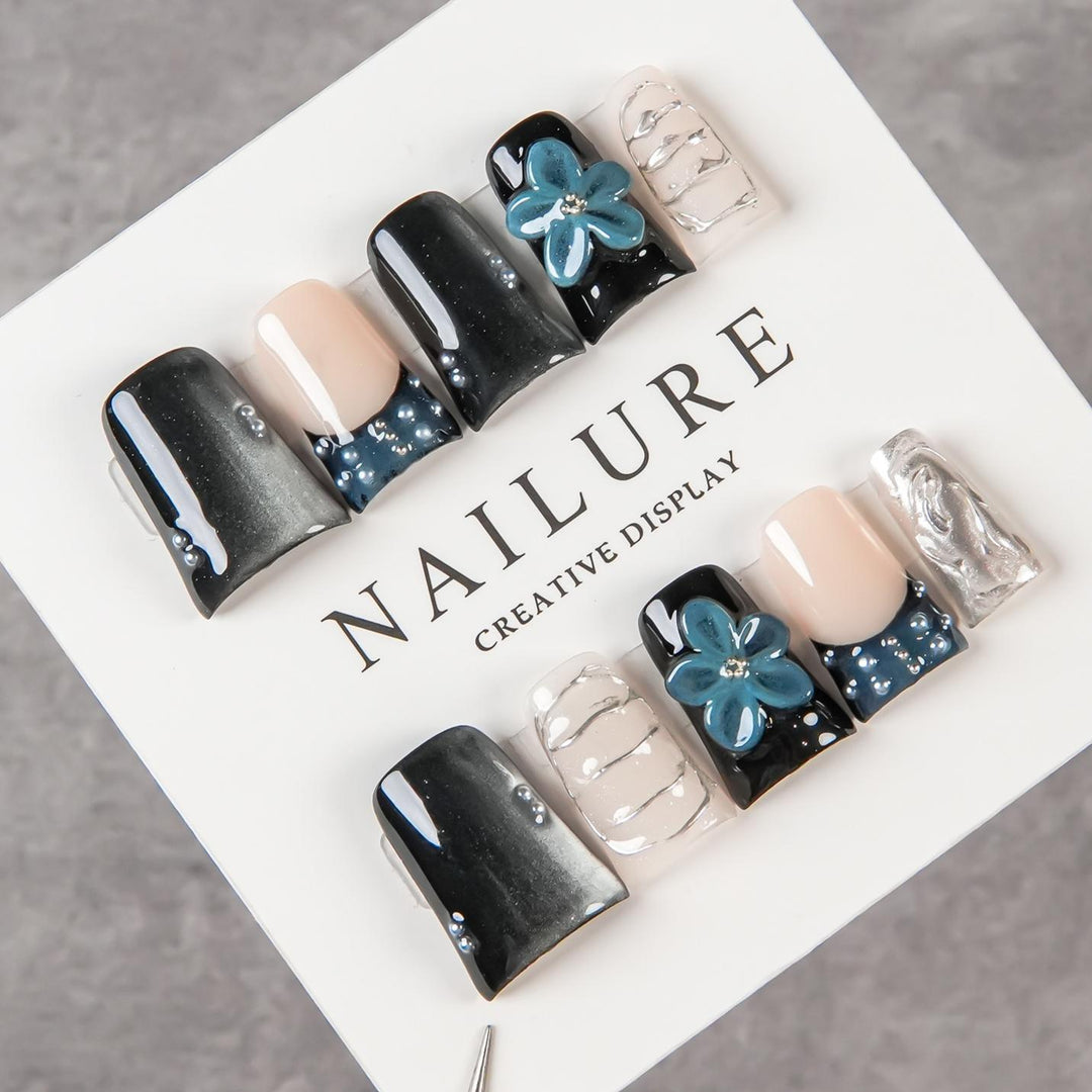 Artistic Press-On Nail Display