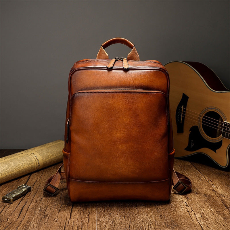 More Elegant and Functional Backpack Made of High-Quality Leather Bowlift