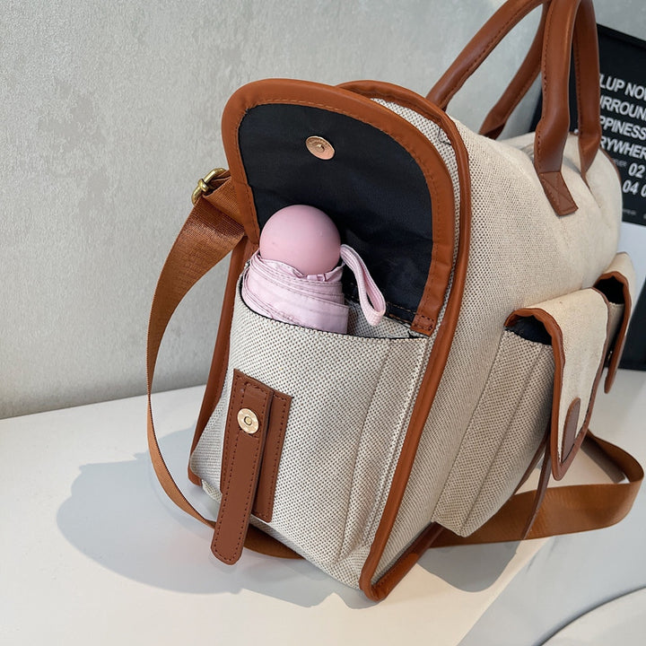 Elegant Leisure Duffel Bag with Multiple Compartments Bowlift