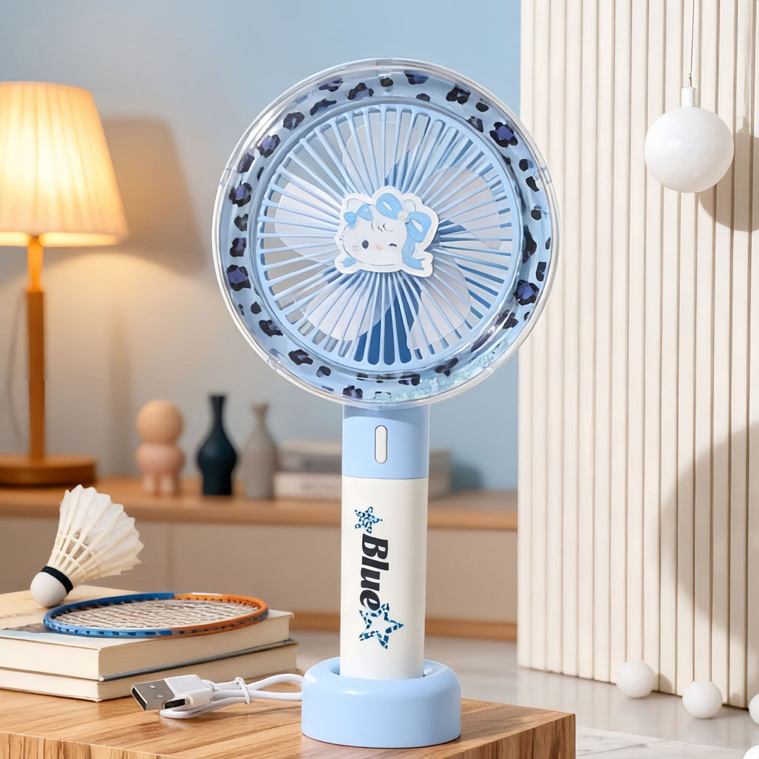 Women Portable Hand Fan with Cooling Function Bowlift