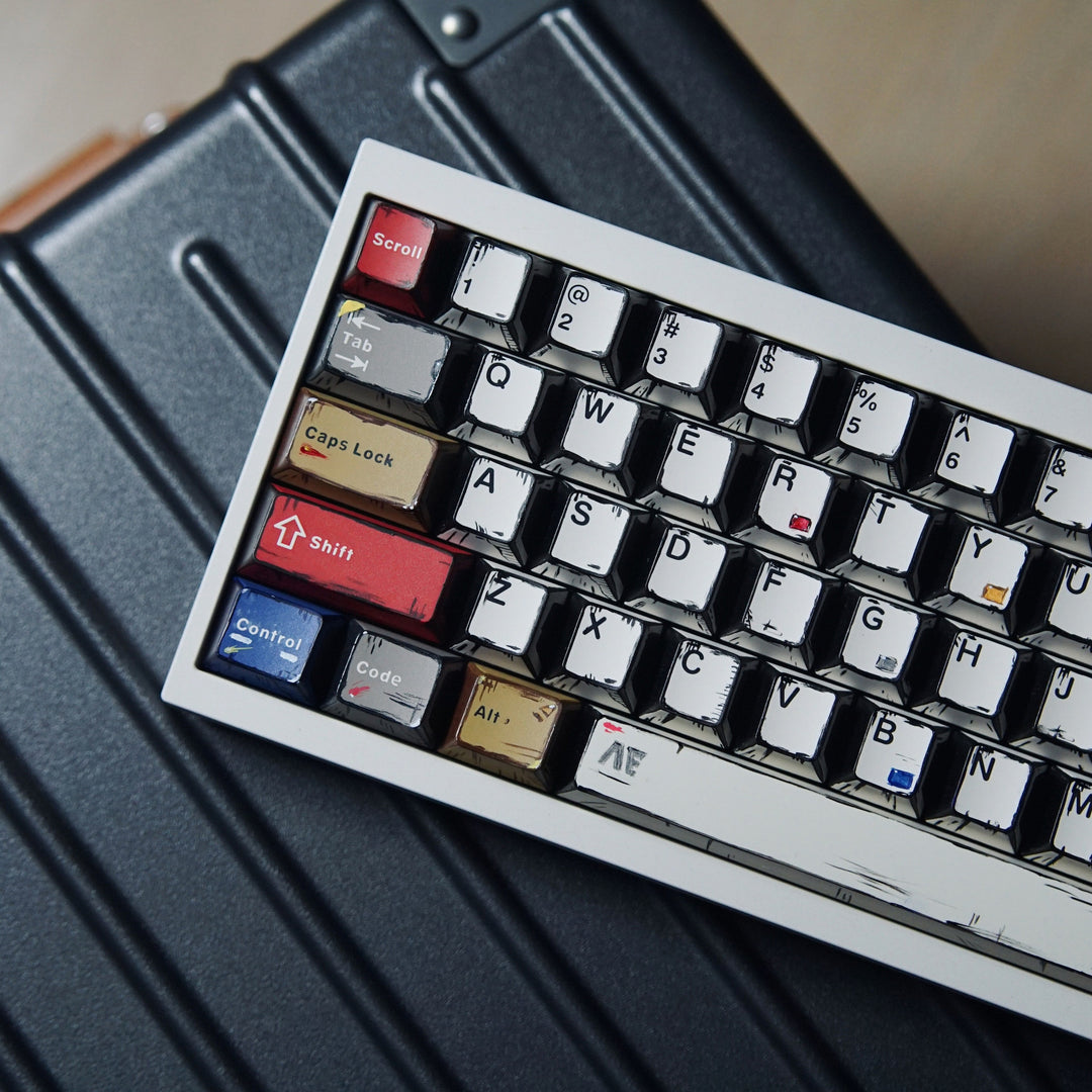 Retro-Themed Custom Mechanical Keyboard Bowlift