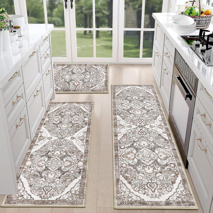 Luxurious Vintage-Inspired Kitchen Runner Mat Bowlift