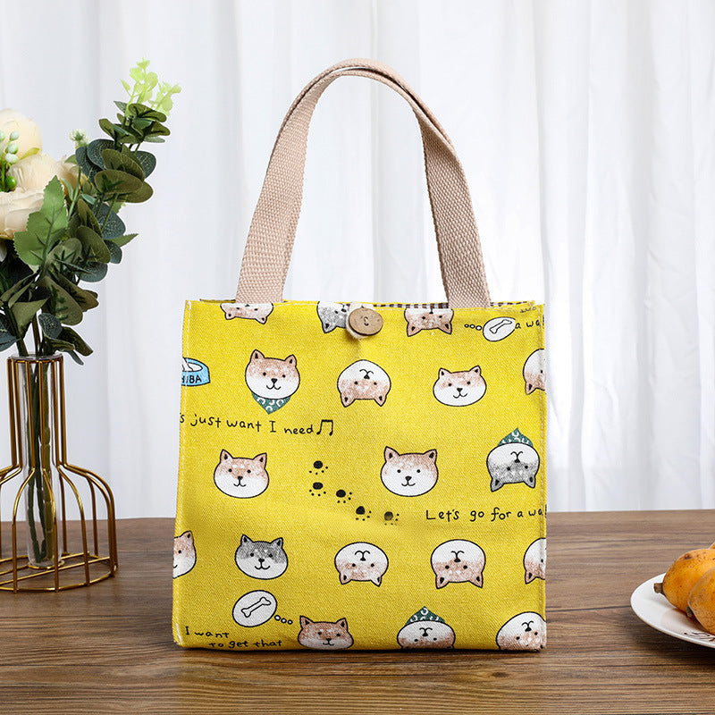 Cute Cat-Themed Storage Tote Bowlift