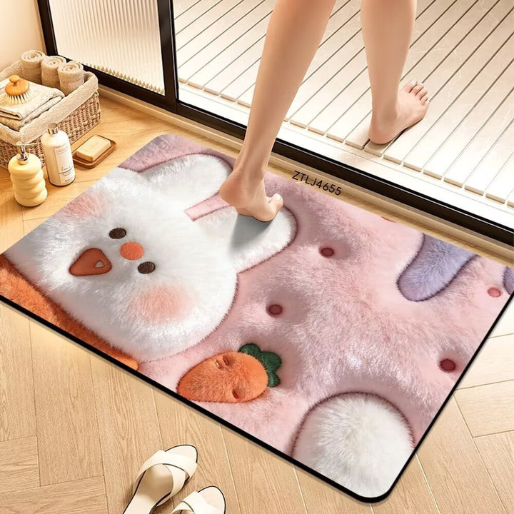 Plush Money-Themed Bath Mat Bowlift